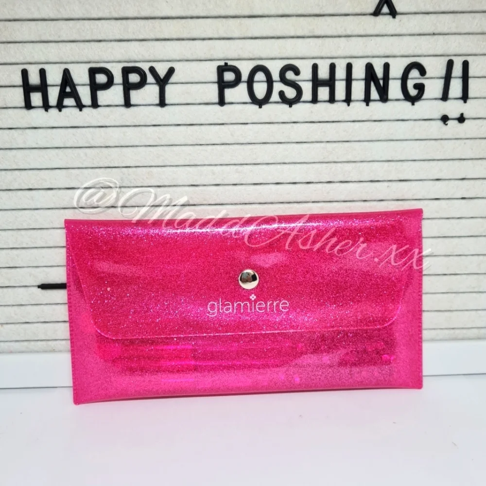 πͺ SOLD πͺ Glamierre: Pink Luxe Glitter Eye Brush Collection Set π - Picture 1 of 11